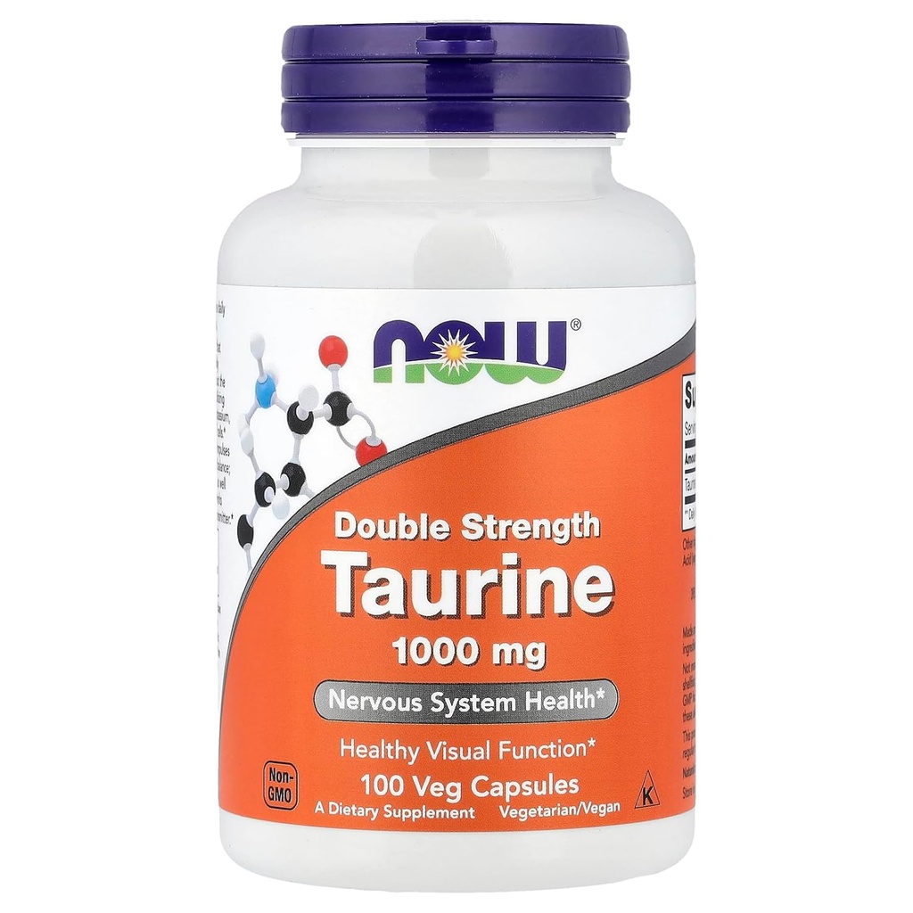 Ahora Alimentos: Taurine 1000 Milligram 100 cápsulas