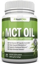 MCT Oil - 3000mg Por Serving - 180 Softgels - Hecho de Cocos 100% orgánicos - No GMO, Frío Presionado, Paleo Friendly Capsules - Excelente para Focus &amp; Gut Health
