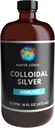 Earth Clinic ® Colloidal Silver 20 PPM, 16oz (473mL), Large Amber Glass Bottle - Immune Support