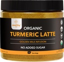Organic Turmeric Latte Powder – USDA Certified, No Added Sugar Turmeric Supplement with Ceylon Cinnamon, Zealthy Life, 45 Servings