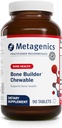 Metagenics Bone Builder Chewable Supplement- Calcium, Vitamin D &amp; Magnesium for Bone Strength " Teeth Health* - Supports Cardiovascular " Immune Function* - Non-GMO, Gluten-Free - 90 Chewable Tablets