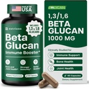Nutriana Beta Glucan Suplementos 1000mg – 1,3/1,6D Beta Glucan Capsules para Immune Support – Natural Beta Glucans Fiber Supplement – 60 Veggie Capsules (60 Cuenta, Desflavorado)