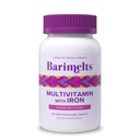 BariMelts Multivitamínico Bariat con Hierro, 60 Tablas de resolución rápida (1-Mes), Vitaminas Bariatricas Libres de Azúcar para Mujeres, Sabor de Frutas Naturales