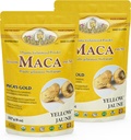 Inca's Gold Organic Yellow Maca Gelatinized Root Powder for Family - Adaptogen Supports Body's Global Vitallity, Immune System, Memory and Learning- 100% Pure Maca from Junin Peru- 454g (Pack of 2)