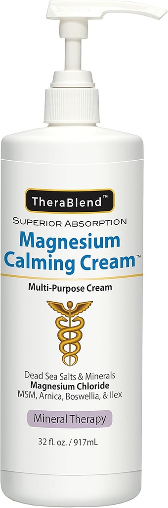 Crema de calma de magnesio 32 oz