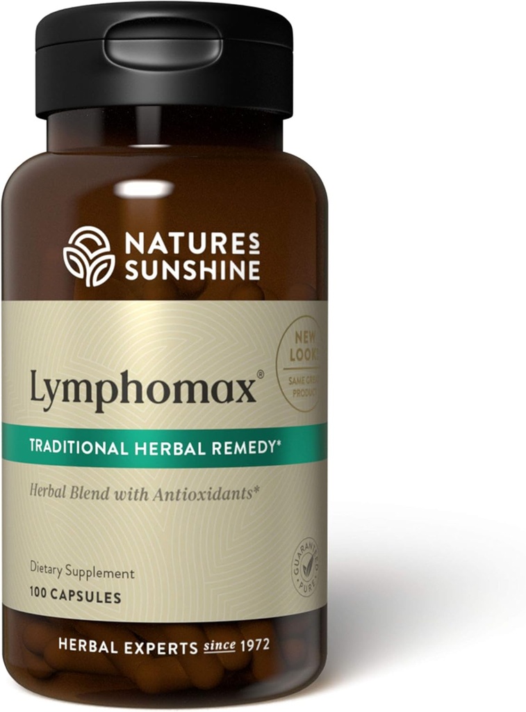 Linfomax Sunshine de la naturaleza, 100 cápsulas, Booster Immune System con herbarios temporeros para apoyar naturalmente los sistemas respiratorios y urinarios