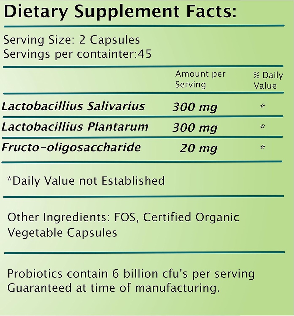 FVLFIL Frequency Foods Probiotics Caps 90ct