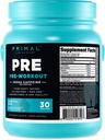 Primal Pre-Workout Tropical Rain Rocket Pop Flavored (30 Servings) - Gluten Free & Non-GMO