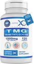 Genex Formulas TMG Supplement 1000mg (120 Capsules) - NSF Certified for Safety, Quality & Label Accuracy - Betaine Anhydrous Trimethylglycine - Liver Supplement - Gluten Free & Non-GMO - 30-Day Supply