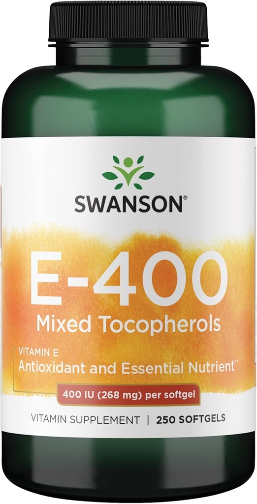 Swanson Vitamina E Mixed Tocopherols 400 Iu (268 Milligrams) 250 Sgels