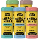 Viter Energy 40mg Caffeine Mints - Sugar Gratis, B Vitaminas, Vegan, Boosts Fast Energized Alert Focus, Caffeinated Nootropic Supplement Pills (Variety Flavors, 20pcs, 5 Pack, 100pcs Total)