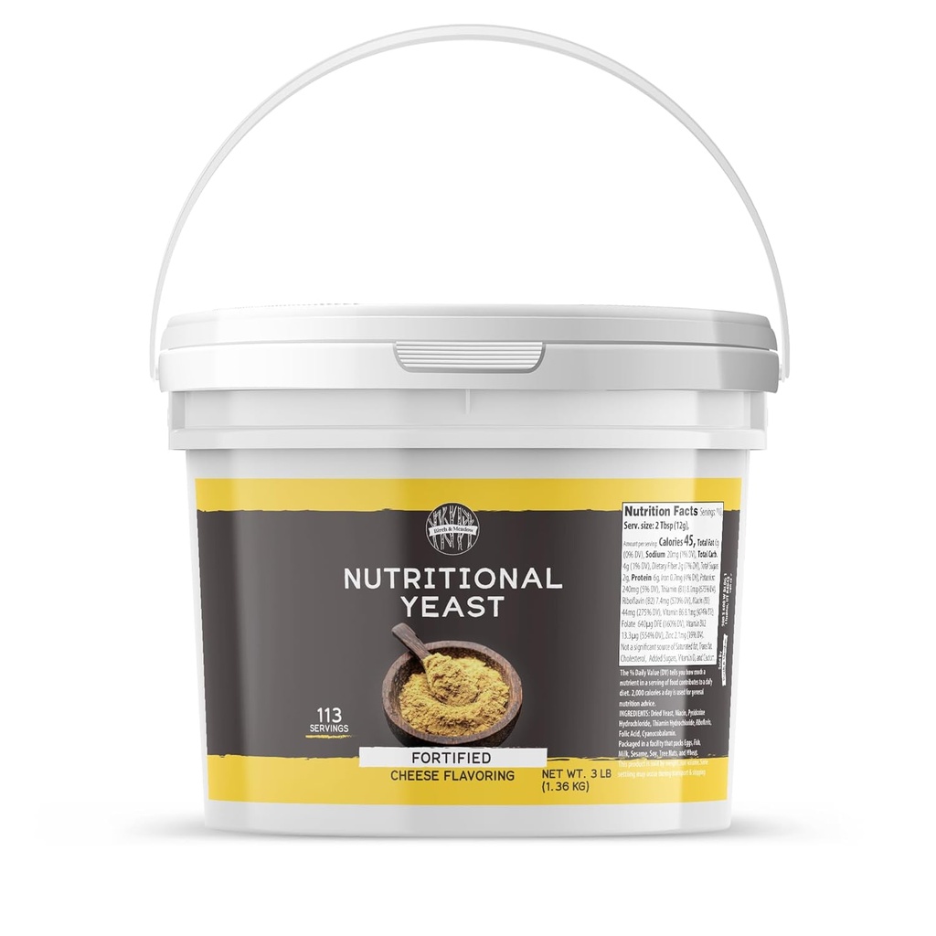 Birch &amp; Meadow 1 Gallon of Nutritional Yeast Flakes, Popcorn, Yummy Nooch