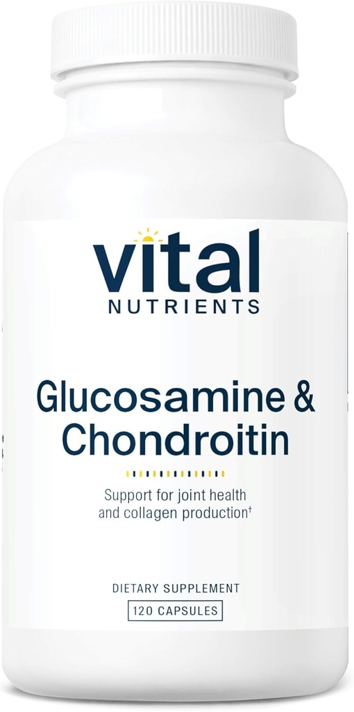 Vital Nutrients Glucosamine " Chondroitin peru Healthy Cartilage, Mobility, and Joint Support Supplement TEN Gluten, Dairy, Soy Free TEN Non-GMO TEN 120 Capsules