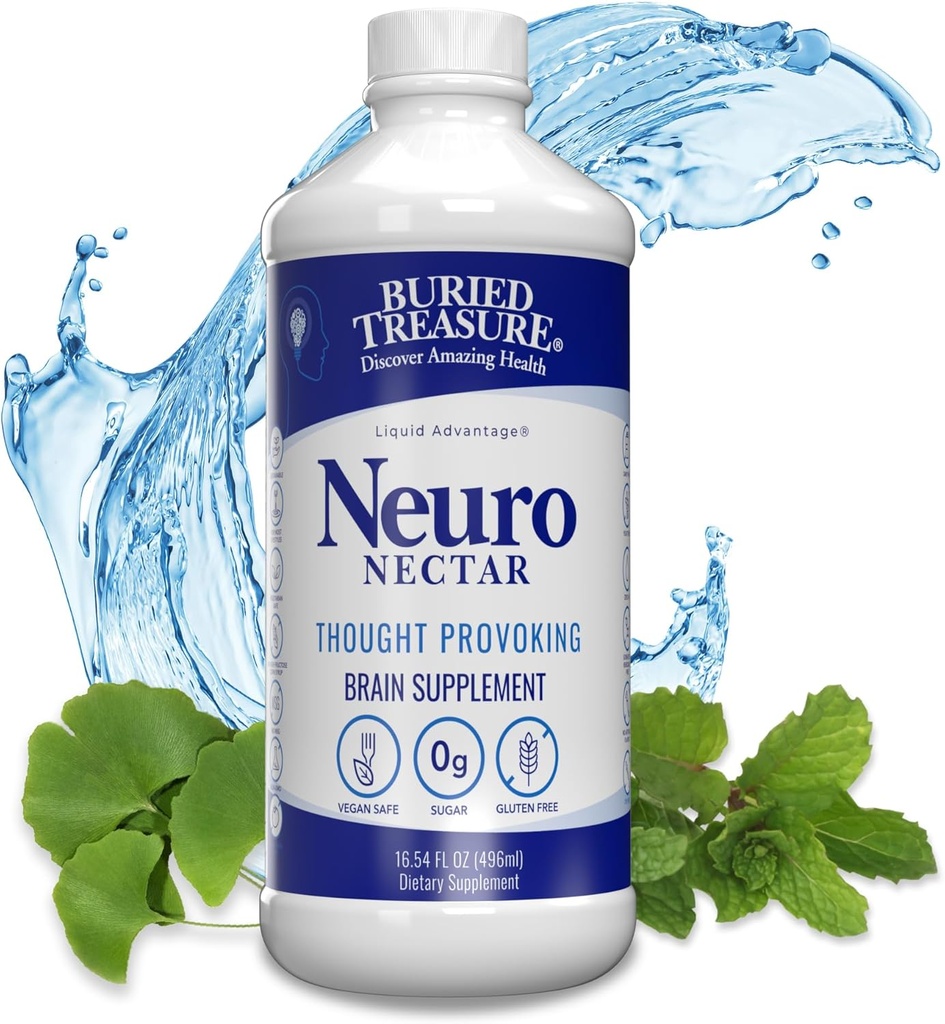 Tesoro enterrado Neuro Nectar Memoria y mental Suplemento 16 oz