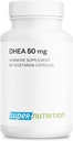 Supersmart DHEA 50mg por día - DHEA Suplemento para Mujeres " Hombres sometidos a Gluten Libre - 60 cápsulas vegetarianas