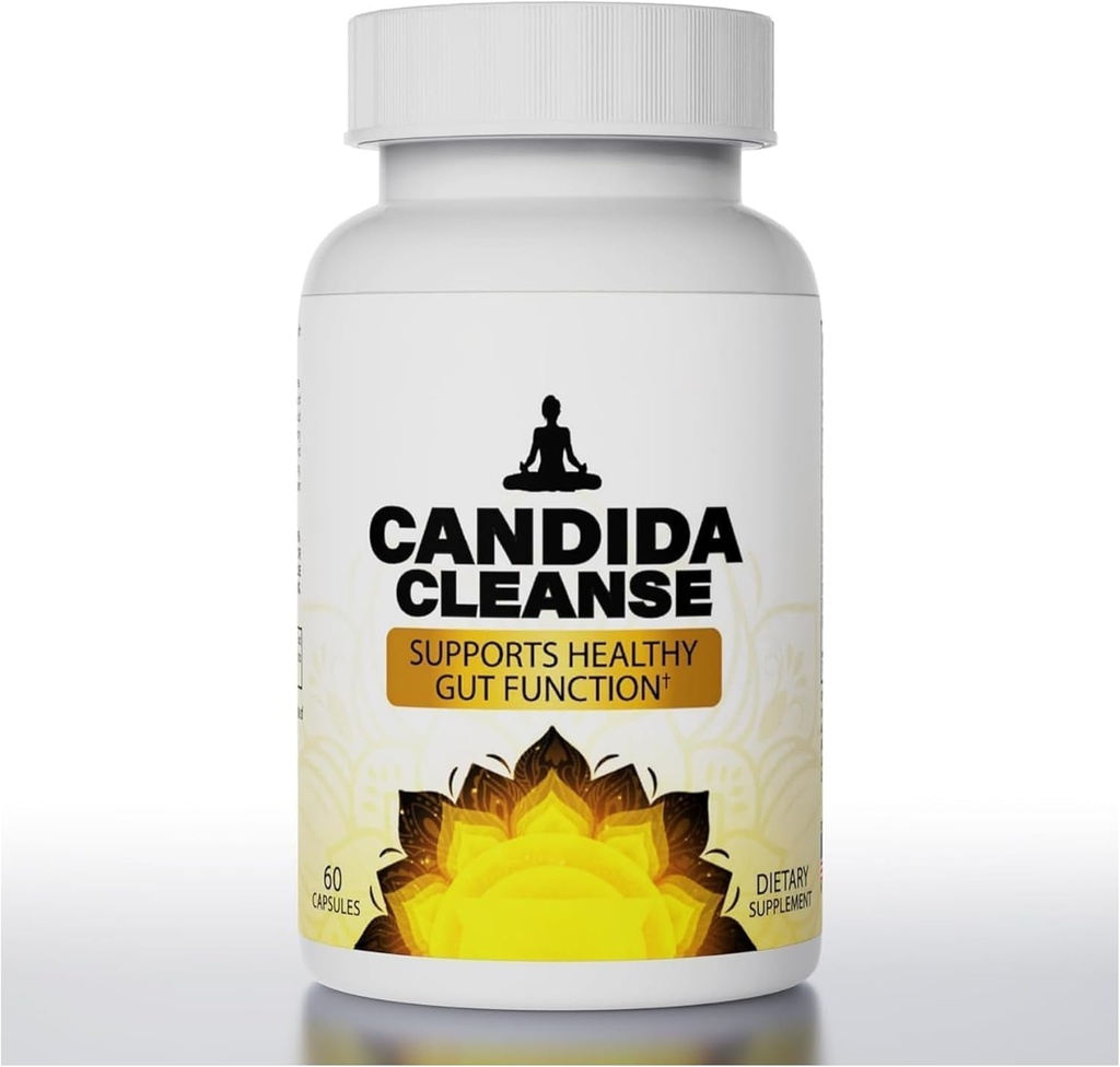 Candida Cleanse- Gut " Colon Support, Probiótico avanzado " Fórmula Herbal