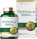 Carlyle Triphala Capsules 1500mg Silencio 180 Conde ← Herbal Suplemento Silencio No GMO y Gluten Gratis