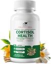 Suplementos de Cortisol para Mujeres/Men - 10 en 1 Cortisol Manager Reductor Bajo Detox Balance con Magnesio, Ashwagandha, L-Theanine for Stress, Sleep, Calm, Mood Support - 60 cápsulas para 30 días