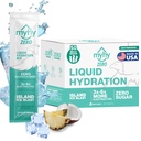 MyHy ZERO Liquid Hydration Packets, Sugar Free Electrolyte Drink Mix for Hydration Support, Dehydration Relief for Travel, Pregnancy, Fitness, Bachelorette Party – Ice Island, 50 Conde