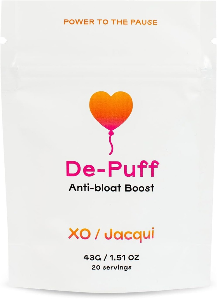 De-Puff Menopause Support for Bloating & Digestion – Add-on Booster for Protein Powder - Organic Vegan Menopause Relief for Menopause Symptoms – with Apple Cider Vinegar, Kelp Powder " Cucumber Powder