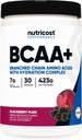 Nutricost BCAA Active with Glutamie, Citrullie, and Coconut Hydration Powder (BlackBerry Plum) 30 Servings - Branched Chain Amino Amino Acids with Hydration Complex - Gluten-Free, Non-GMO