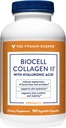 La vitamina Shoppe Biocell Collagen II con ácido hialurónico 1000mg - promueve la piel sana, las articulaciones y el cartílago - apoya la hidratación y elasticidad - para el bienestar diario (60 cápsulas vegetales)