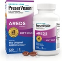 PreserVision AREDS Eye Vitamins, #1 Eye Doctor Recommended Brand, Multivitamin with Copper, Vitamina A, C &amp; E, Zinc Supplements, 120 Softgels