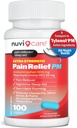 Extra Strength Pain Relief PM - Acetaminophen 500mg &amp; Diphenhydramine 25mg - Comparación con Tylenol PM Extra Strength Sleep Aid - Adult PM Doin Reliever for Nighttime Aches &amp; Pains (100 Tablets)
