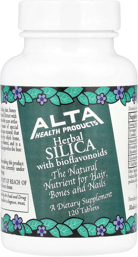 Alta Health Products, herbal SILICA con bioflavonoides, Tabletas, 120 Cuenta