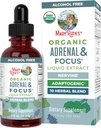 MaryRuth Organics - USDA Organic Brain Nootropic Supplement for Adults with Ginkgo Biloba &amp; Astragalus TEN Focus &amp; Adrenal Support Silencio Brain &amp; Memory Drops ← Vegan ← Non-GMO TEN Gluten Free TEN 30 Servings