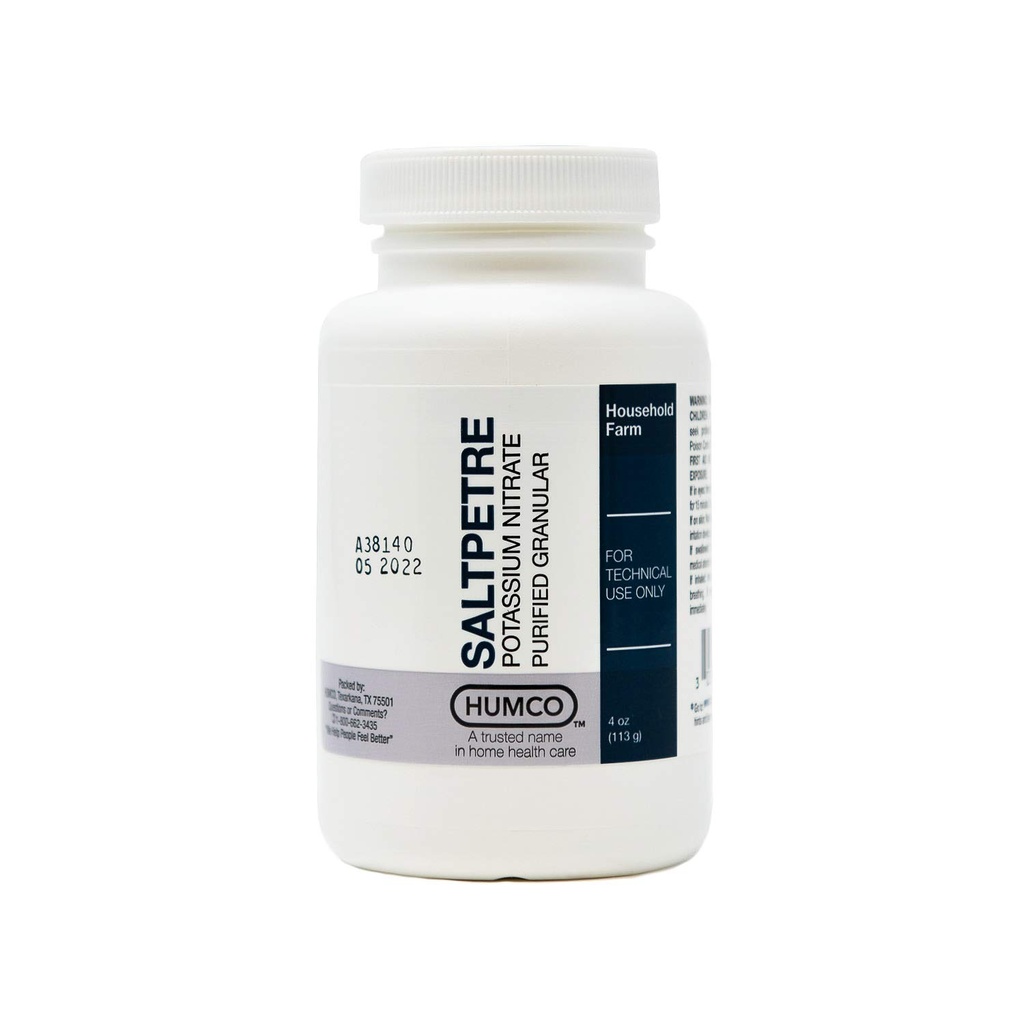 Saltpetre Potassium Nitrate, FCC, 4 oz.