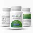 ADK 10 - Vitamina A, D3 &amp; K2 Suplemento para Hombres &amp; Mujeres - Alta Potencia Vitamina ADK - Ayuda Apoyo Immune, Bone & Heart Health - 90 cápsulas