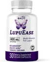 Fusiones de la naturaleza LupuEase Lupus Relief Products Multivitamin Supplements - Vitamina C, D3, E, B12, Turmeric Curcumin Extract (std. 95% curcuminoides) - Omega 3 ácidos grasos - 30 Day Supply - 400mg