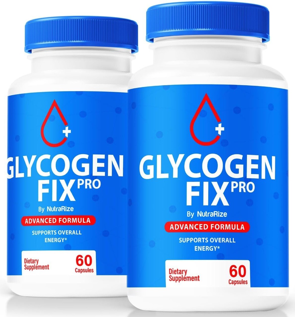 (2 Pack) Glycogen Fix Pro Capsules, All-Natural Blood Support Fórmula, Suplemento Premium Para apoyar estilo de vida saludable y mantener niveles estables, GlycogenFix Pro Reseñas (120 cápsulas)