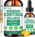 2 Pack Cortisol Suplementos para Hombres Mujer, 16-in-1 Cortisol Calm Reducer Detox Manager w. Magnesium, Ksm-66 Ashwagandha L-Theanine Phosphatidylserine for Lower Cortisol, Recess Mood, Relax, Sleep