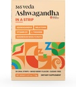 Ashwagandha Oral Strips 100 mg KSM 66 Ashwagandha, L-Theanine, Melatonina, Vitamina D3 y Magnesio, Vegan Strip for Men and Women, Sugar-Free, Non-GMO, 30 Oral Strips (Berry)