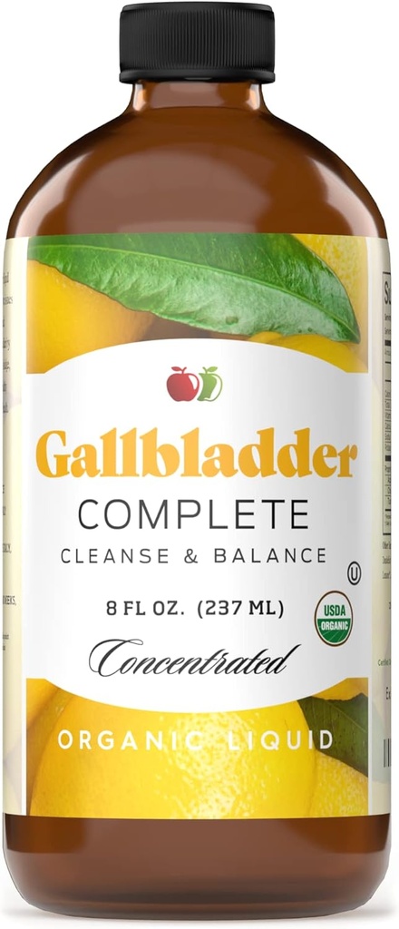 Gallbladder Completo 8oz Concentrado Orgánico Líquido - Suplemento de Vinagre Digestivo