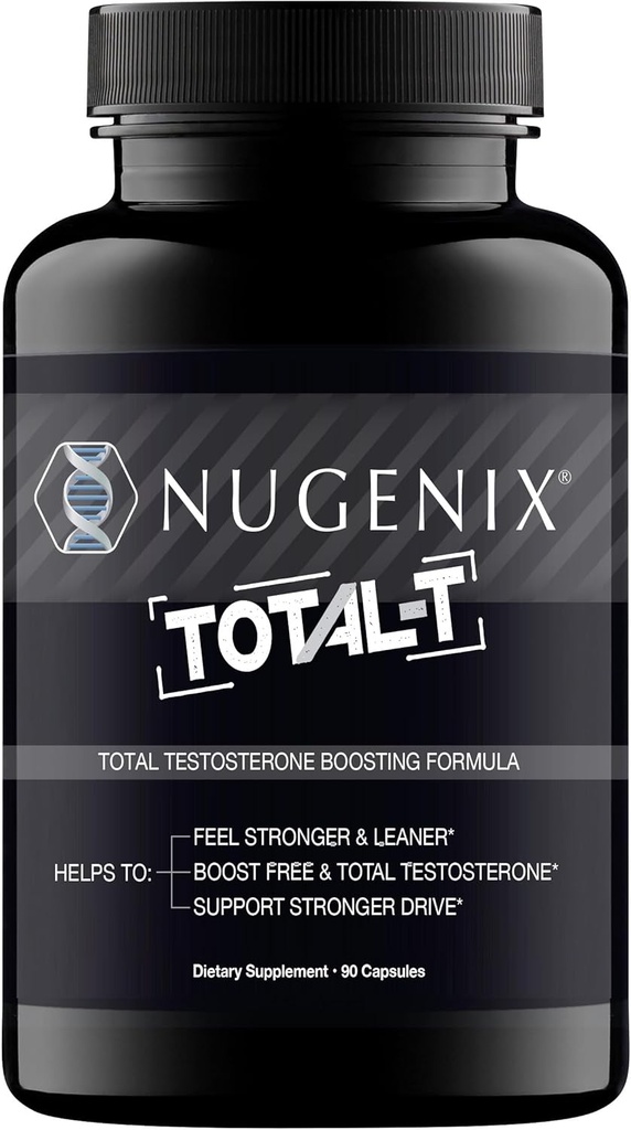 Nugenix Total-T, gratis y total de testosterona suplemento de booster para hombres, 90 cuenta