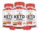 Laboratorios Justificados (3 Pack Ignite Keto ACV Gummies Extreme 2000MG Advanced Ignite Keto Gummies Apple Cider Vinegar Formulado con Powder Pomegranate Beet Juice B12 Vegan Non GMO 180 Gummys