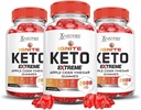 Laboratorios Justificados (3 Pack Ignite Keto ACV Gummies Extreme 2000MG Advanced Ignite Keto Gummies Apple Cider Vinegar Formulado con Powder Pomegranate Beet Juice B12 Vegan Non GMO 180 Gummys
