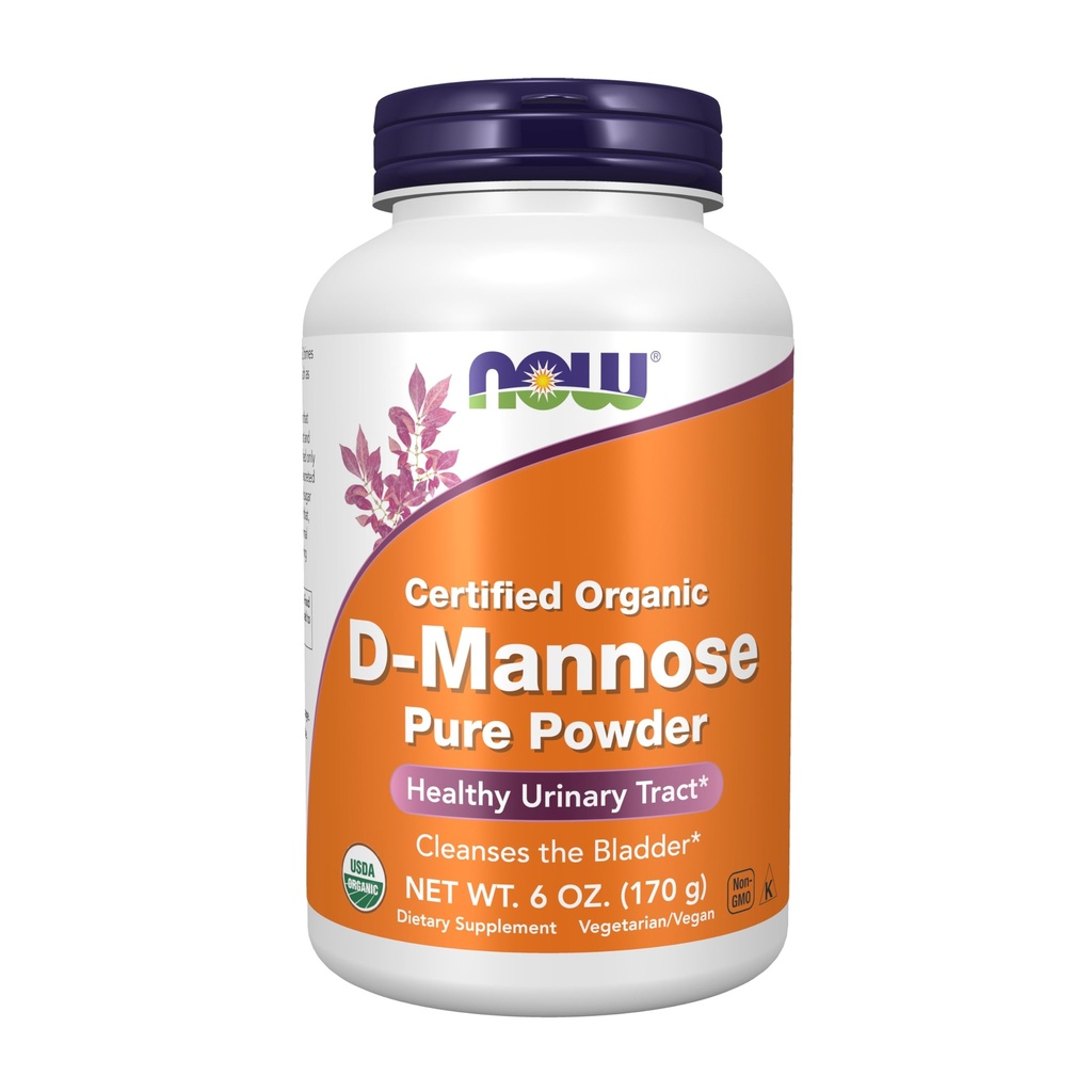 AHORA Suplementos de alimentos, D-Mannose Powder, Proyecto no-OMG Verificado, Tract de orina saludable*, 6-Once