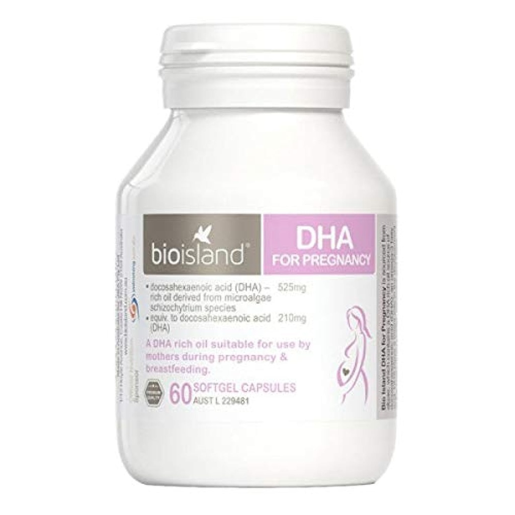 Bioisland DHA para el embarazo 60 cápsulas
