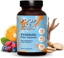 Poop Como un Champion Fiber Gummies – 5g Fiber per Serving, Non-GMO, Vegan, Apoyo Digestivo, 60 piezas por botella