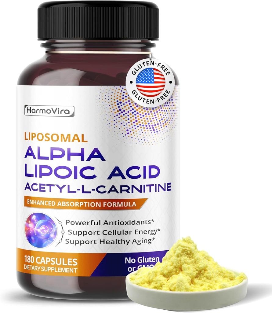 Alfa Lipoic Acid Acetyl-L-Carnitine - Soporte de limpieza de la vejiga, salud de la tracto urinaria - suministro de 180 días - hecho en los EE.UU.