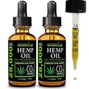 GreenIVe Hemp Drops 28,000mg Naturalmente Grown Hemp Oil Drops Vegan Omegas Natural Potent Results (2 Pack)