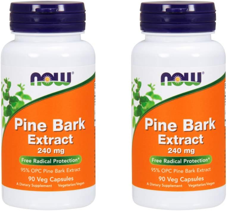 AHORA Alimentos Pine Bark Extracto 240 mg, 90 cápsula vegetal (2 Pack)
