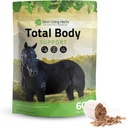 Herbs de forro de plata Suplementos de caballos de cuerpo Polvo para la salud mental - Promoción de una mejor piel " saludable para los caballos - Natural Herbal Equinity Horse Suplemento - 1 lb Bag