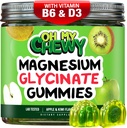 Centro-Filled Magnesium Glycinate Gummies 400MG - High Absorption for Kids, Adolescents & Adults - Suplemento para el sueño, la calma y la relajación muscular con B6 &amp; D3 - Gluten Free &amp; Vegan Friendly - 60 Condes