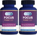 Focus Relief Plus Dry Eye Formula (180 ct. 60 Day Supply) Omega 3 Suplemento - Dry Eye Relief Supplement - Omega 3 Fish Oil