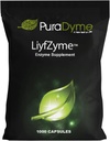 LiyfZyme – 1000 cápsulas veganas – Suplemento enzima de base vegetal para la desintegración de proteínas, grasas y carbohidratos